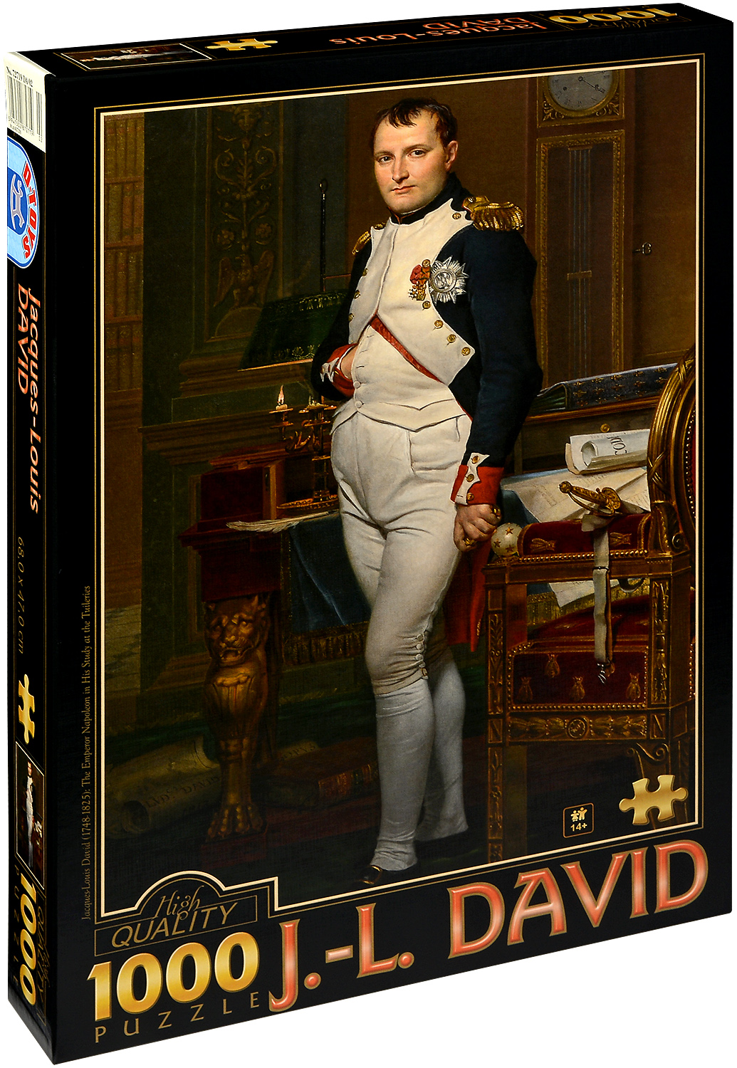 Пъзел D-Toys от 1000 части - Император Наполеон в кабинета си в Тюйлери, Жак-Луи Давид