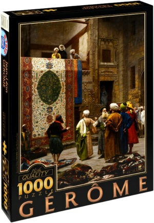Пъзел D-Toys от 1000 части -Търговецът на килими в Кайро, Жан-Леон Жером