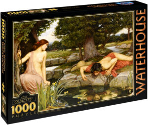 Пъзел D-Toys от 1000 части – Ехо и Нарцис, Джон Уилям Уотърхаус