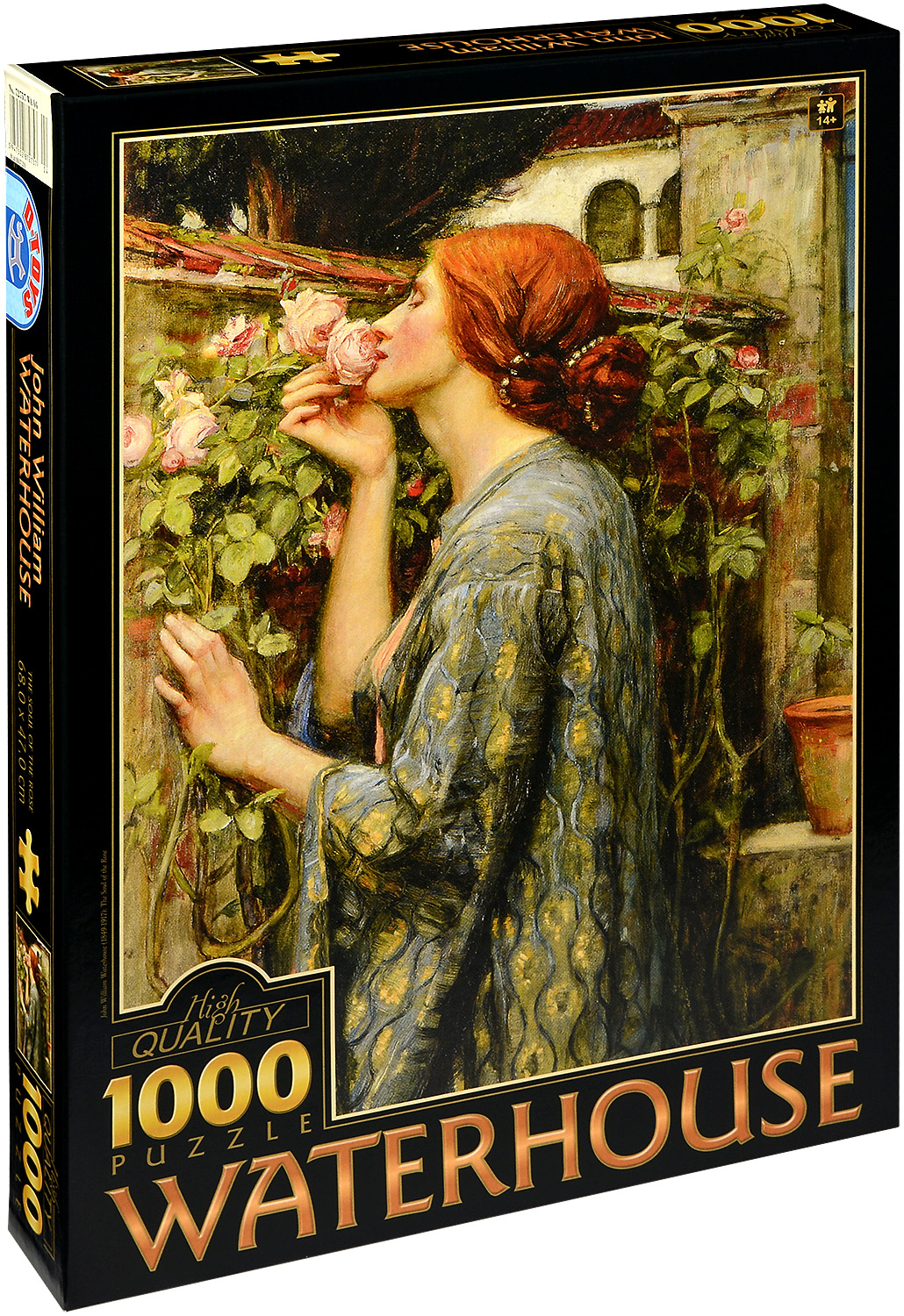 Пъзел D-Toys от 1000 части – Душата на розата, Джон Уилям Уотърхаус