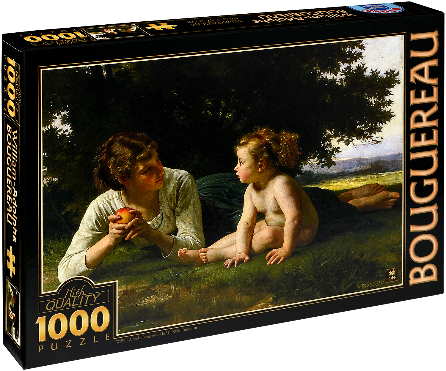 Пъзел D-Toys от 1000 части – Изкушение, Уилям-Адолф Бугеро