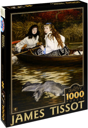 Пъзел D-Toys от 1000 части – По Темза, Чапла, Джеймс Тисо