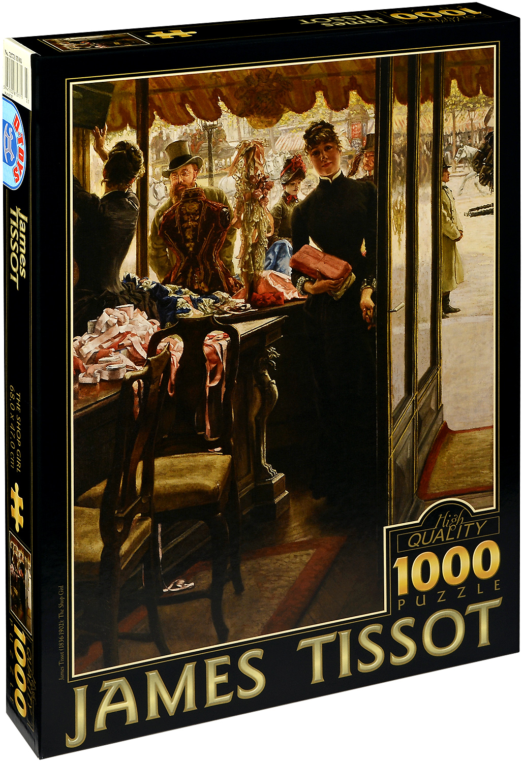 Пъзел D-Toys от 1000 части – Момиче в магазин, Джеймс Тисо
