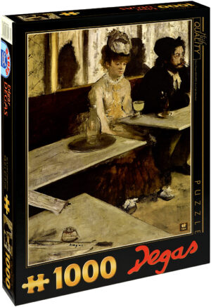 Пъзел D-Toys от 1000 части - В кафенето (Пиячи на абсент), Едгар Дега