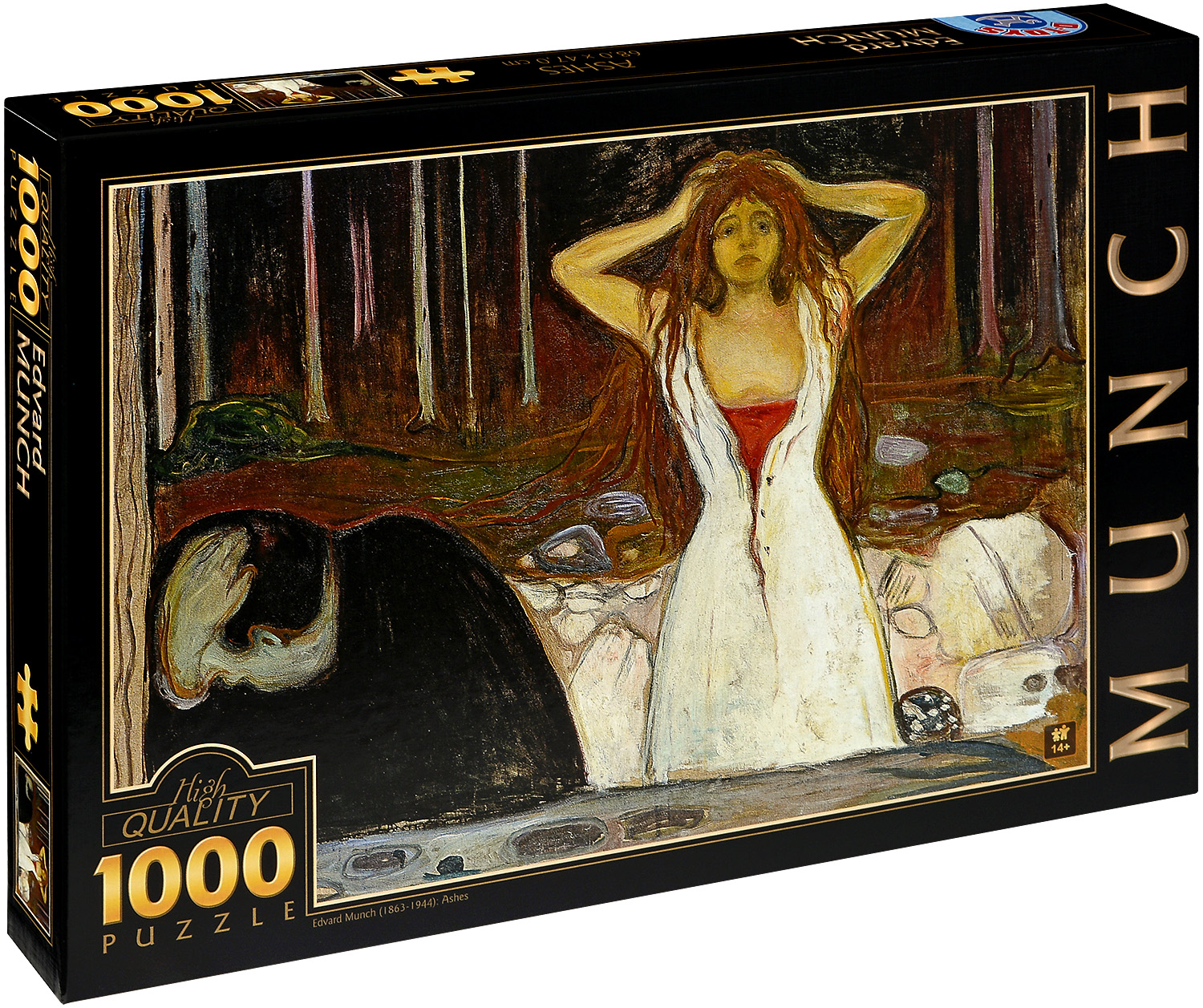 Пъзел D-Toys от 1000 части – Пепел, Едвард Мунк