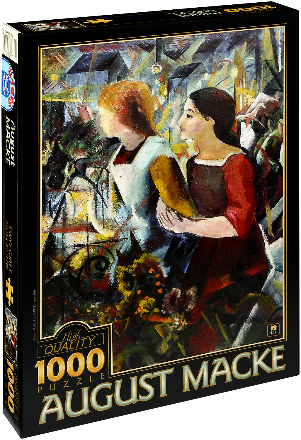 Пъзел D-Toys от 1000 части - Две момичета, Аугуст Маке