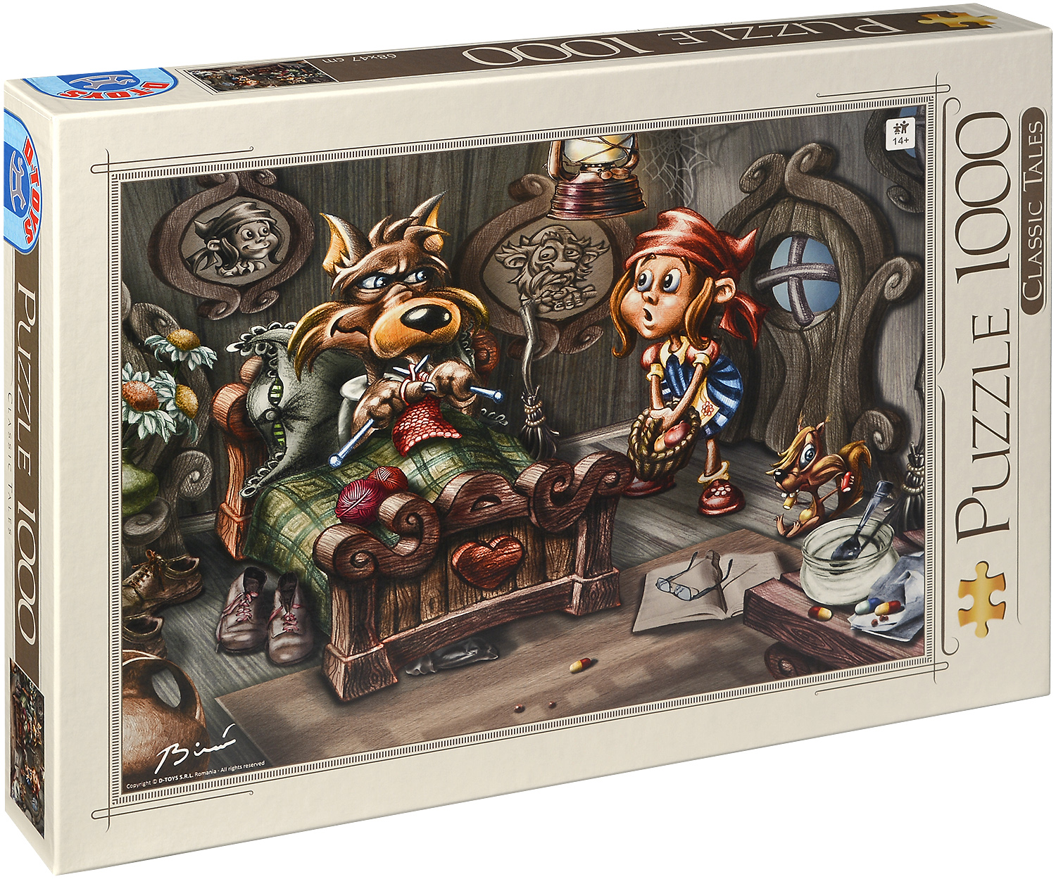 Пъзел D-Toys от 1000 части – Червената шапчица, Биро Донат