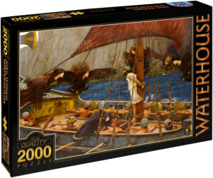 Пъзел D-Toys от 2000 части – Одисей и сирените, Джон Уилям Уотърхаус