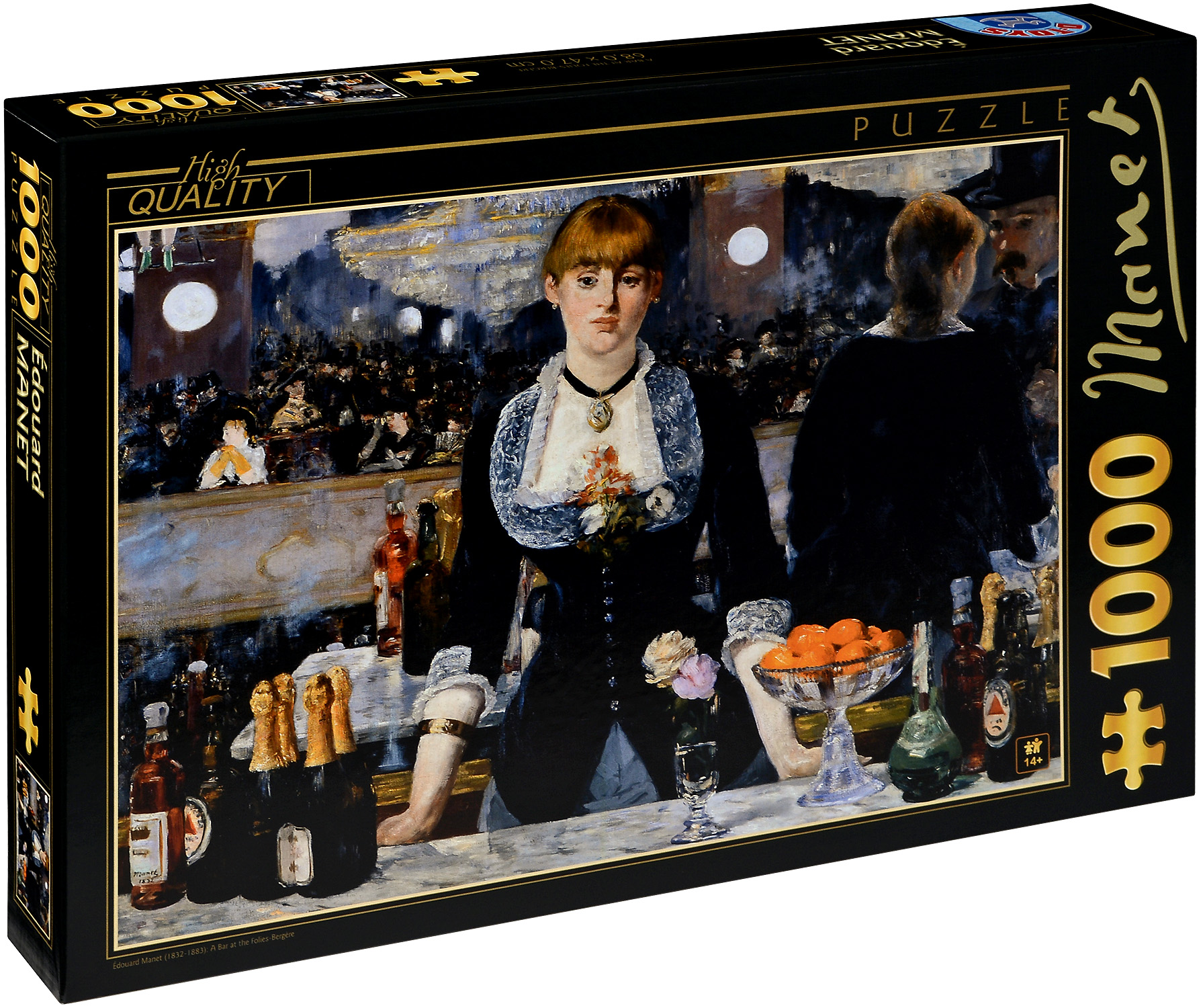 Пъзел D-Toys от 1000 части - Барът на Фоли Бержер, Едуар Мане