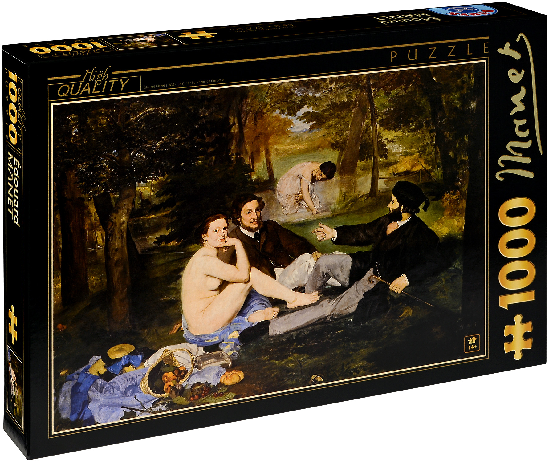 Пъзел D-Toys от 1000 части - Закуска на тревата, Едуар Мане