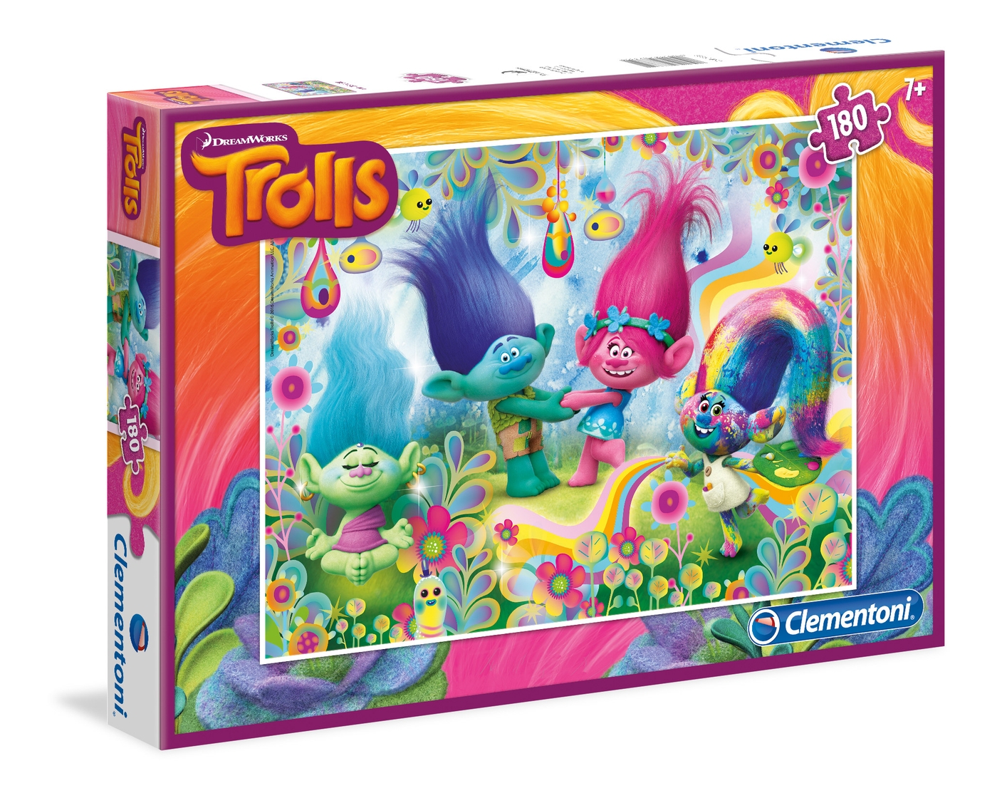 Пъзел Clementoni от 180 части - Trolls