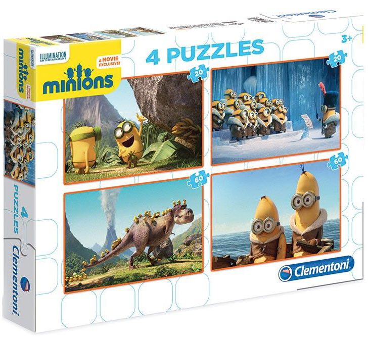 Пъзел Clementoni 4 в 1 - Миньони
