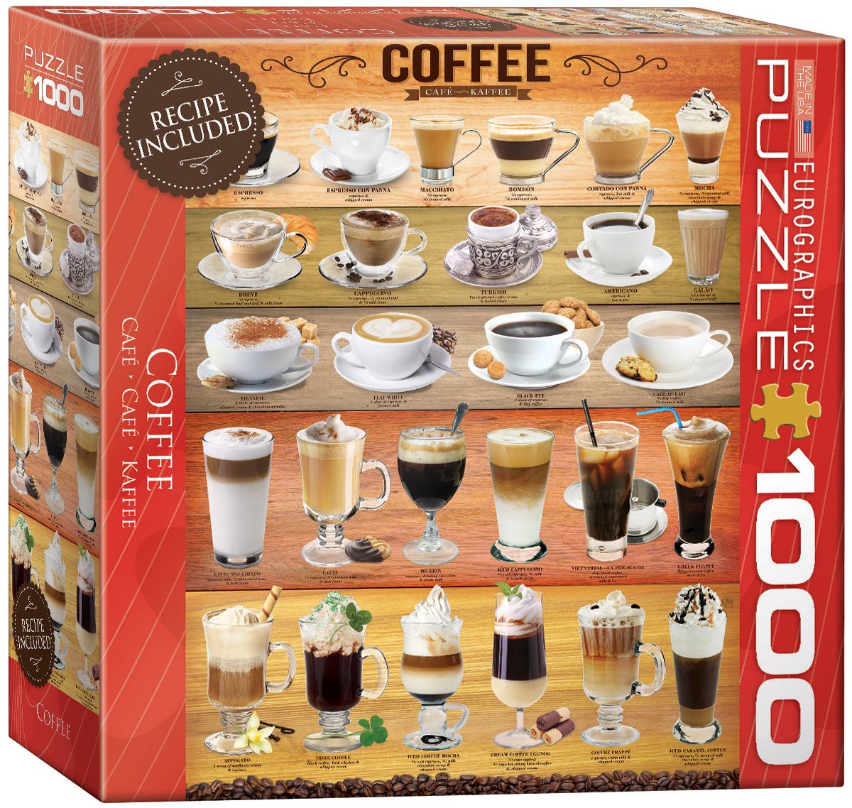 Пъзел Eurographics от 1000 части - Кафе