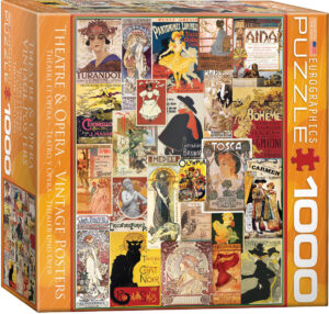 Пъзел Eurographics от 1000 части - Театър и опера, Винтидж постери