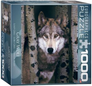 Пъзел Eurographics от 1000 части - Сив вълк