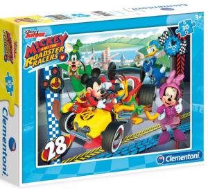 Пъзел Clementoni от 30 части - Мики и състезателите на Роудстър