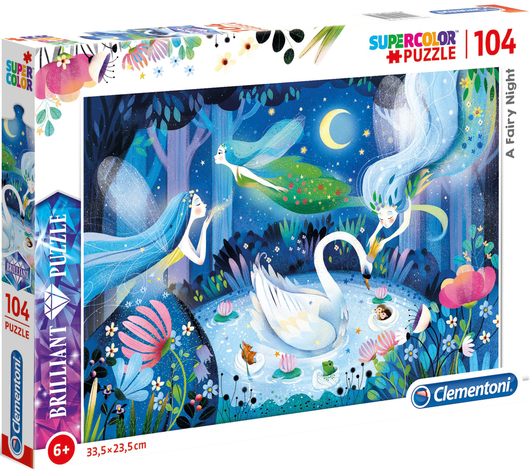Холограмен пъзел Clementoni от 104 части - Нощта на феите