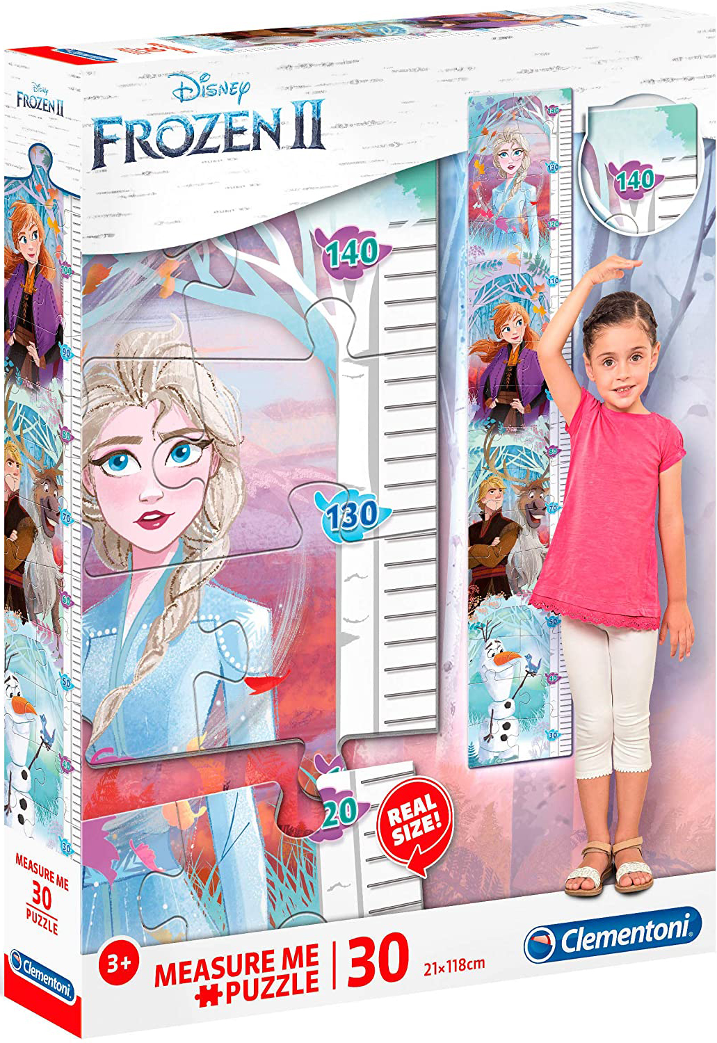 Пъзел-метър Clementoni от 30 части - Замръзналото кралство 2