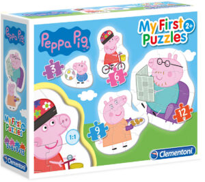 Бебешки пъзел Clementoni 4 в 1 - Прасенцето Пепа