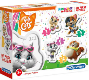 Бебешки пъзел Clementoni 4 в 1 - 44 Котки