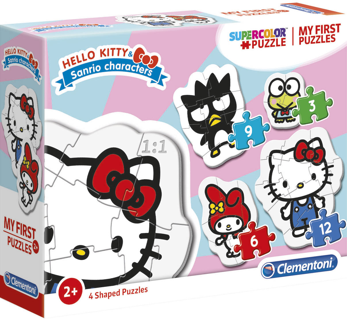 Бебешки пъзел Clementoni 4 в 1 - Hello Kitty