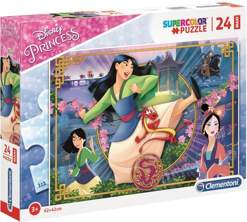 Пъзел Clementoni от 24 макси части - Принцеса Мулан