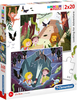 Пъзел Clementoni от 2 x 20 части - В търсене на приключение