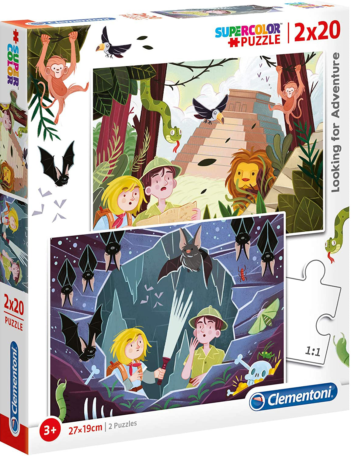 Пъзел Clementoni от 2 x 20 части - В търсене на приключение