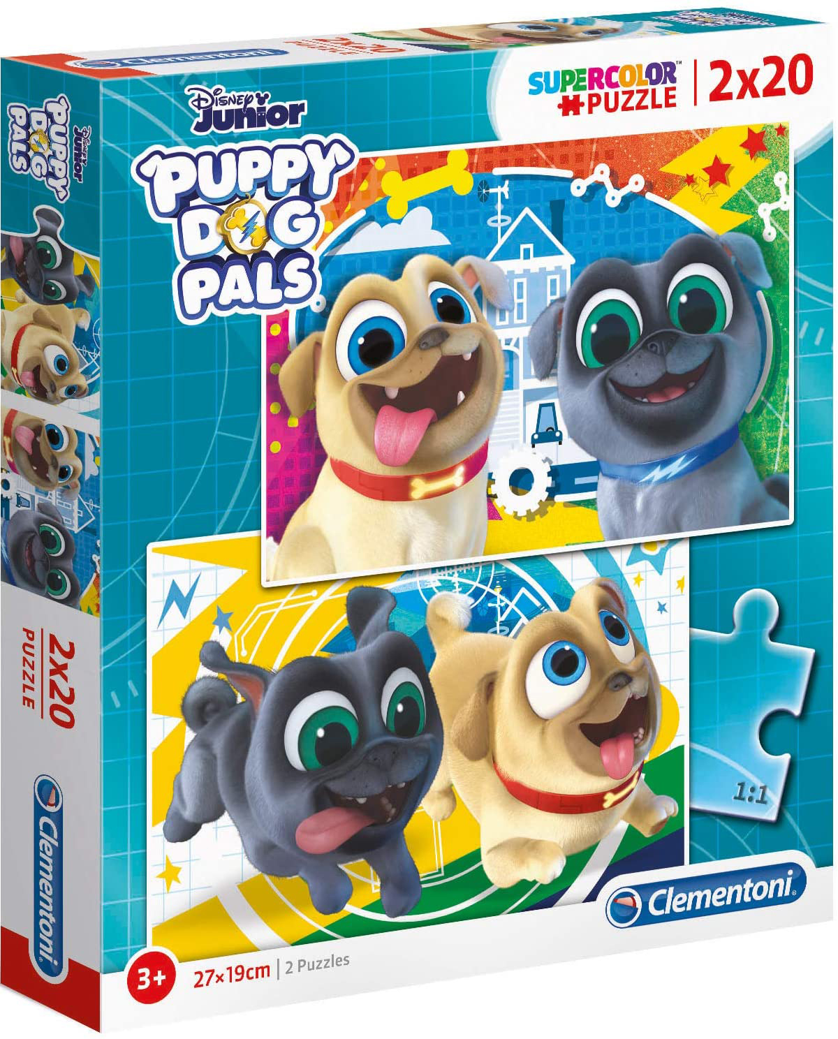Пъзел Clementoni от 2 x 20 части - Puppy Dog Pals
