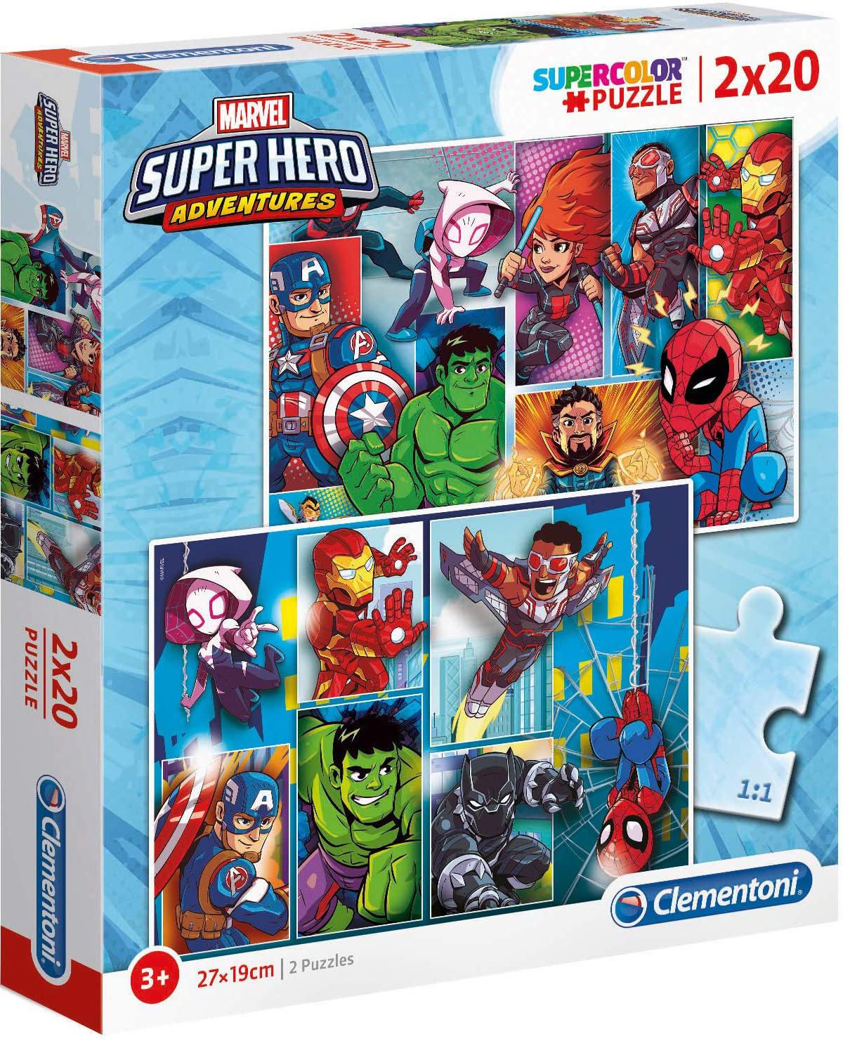 Пъзел Clementoni от 2 x 20 части - Супергерои
