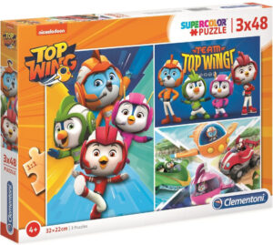 Пъзел Clementoni от 3 x 48 части - Top Wing