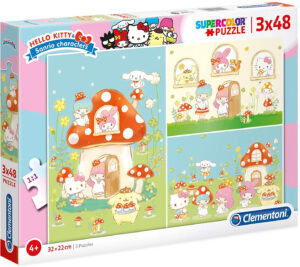 Пъзел Clementoni от 3 x 48 части - Hello Kitty