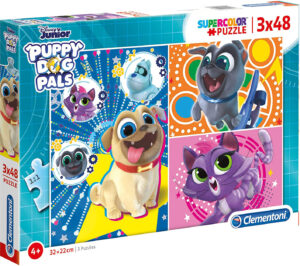 Пъзел Clementoni от 3 x 48 части - Puppy Dog Pals