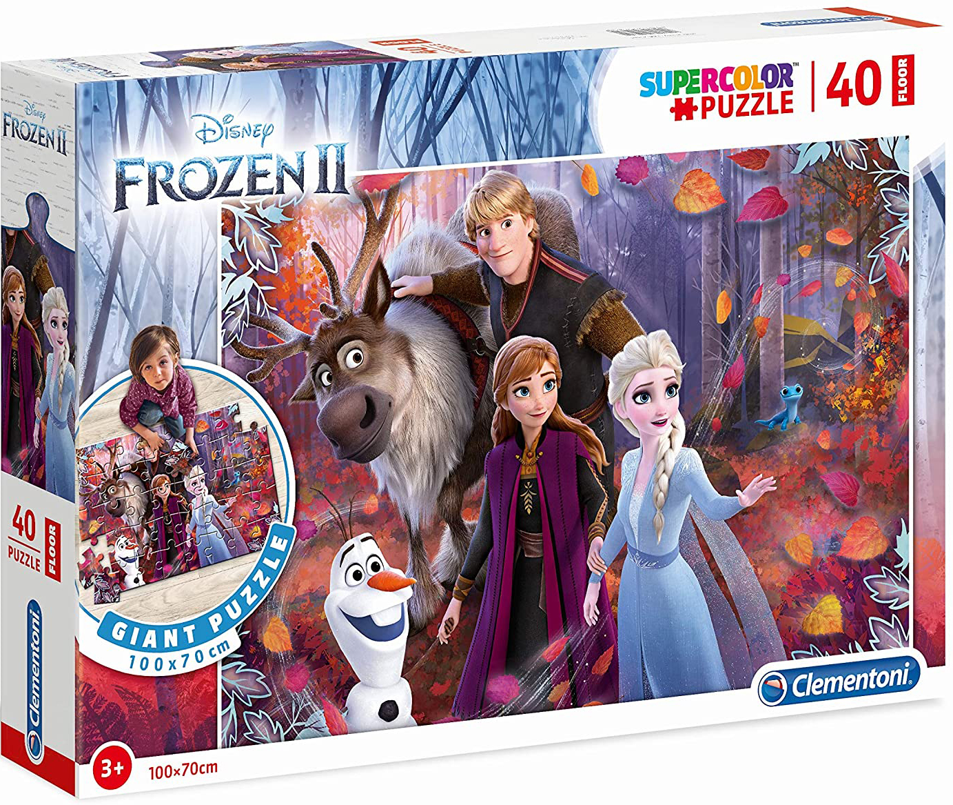 Пъзел за под Clementoni от 40 части - Замръзналото кралство 2, В омагьосаната гора