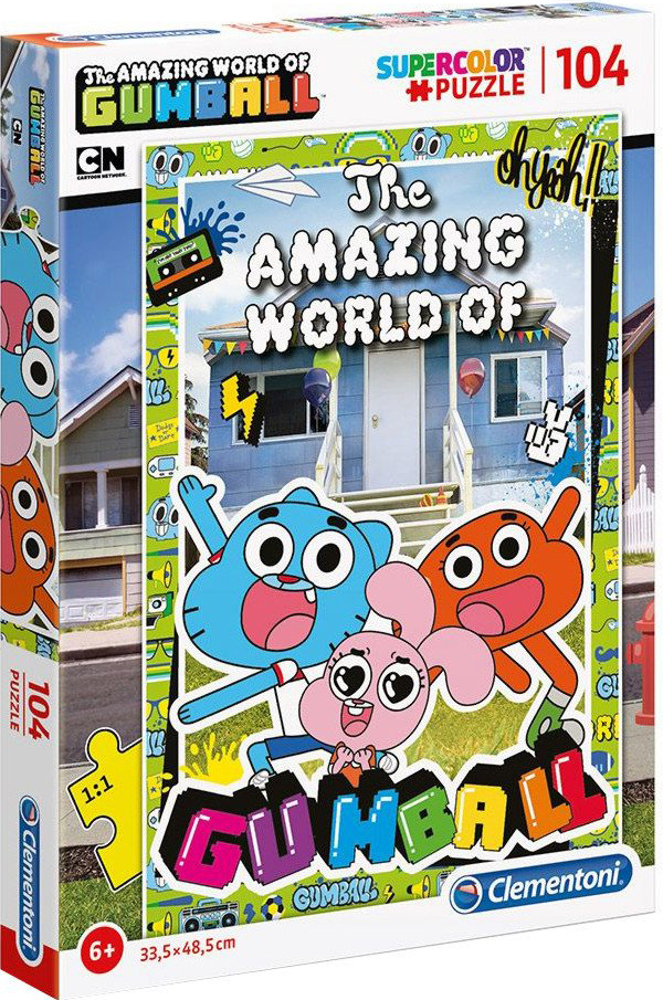 Пъзел Clementoni от 104 части - Gumball