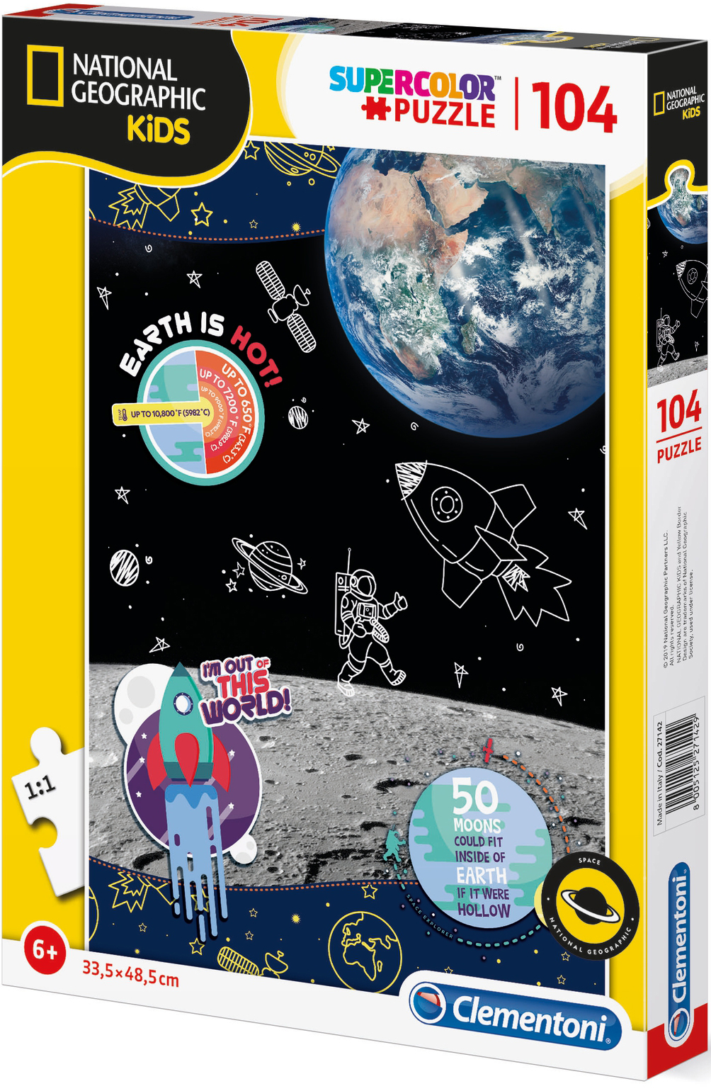 Пъзел Clementoni от 104 части - Космическо изследване