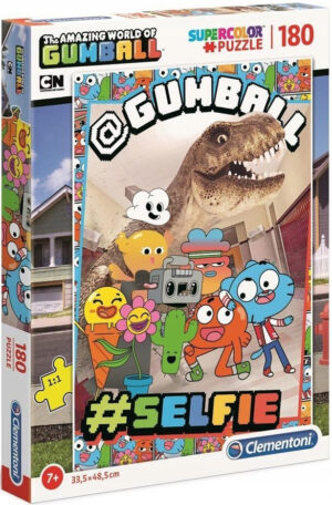 Пъзел Clementoni от 180 части - #Селфи, Gumball