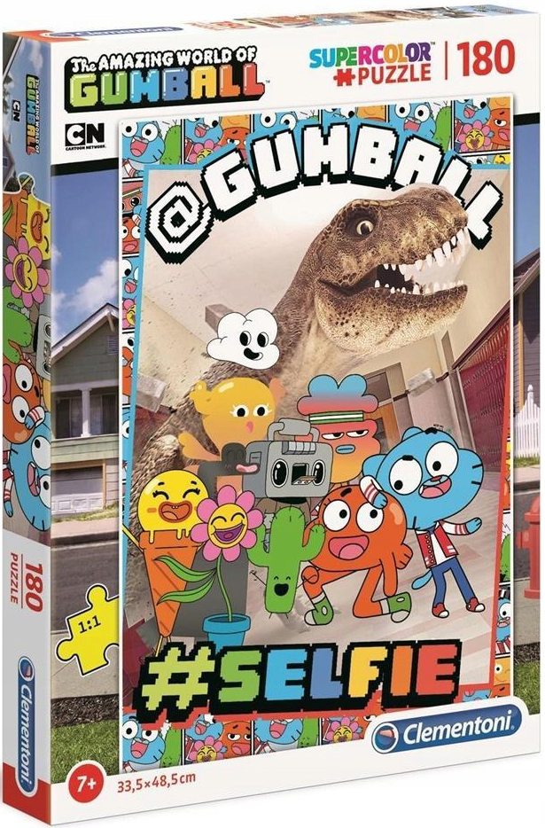 Пъзел Clementoni от 180 части - #Селфи, Gumball