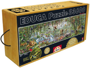 Панорамен пъзел Educa от 33 600 части - Дивият живот