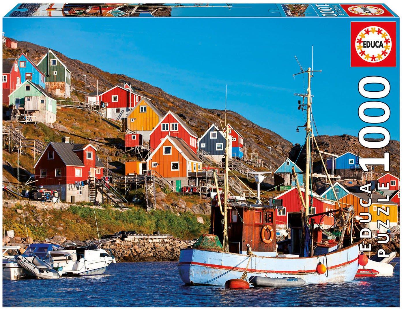 Пъзел Educa от 1000 части - Скандинавски къщи