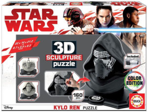 3D пъзел-скулптура Educa от 160 части - Кайло Рен, с бои и четка