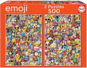 Пъзел Educa от 2 x 500 части - Емоджи