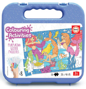 Пъзел за оцветяване Educa от 50 части - Русалки