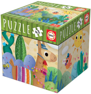 Мини пъзел Educa от 48 части - Лама