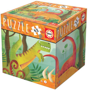 Мини пъзел Educa от 48 части - Динозавър