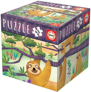 Мини пъзел Educa от 48 части - Ленивец