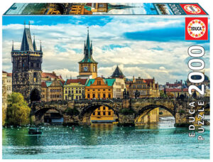Пъзел Educa от 2000 части - Гледка към Прага