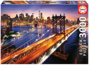 Пъзел Educa от 3000 части - Манхатън