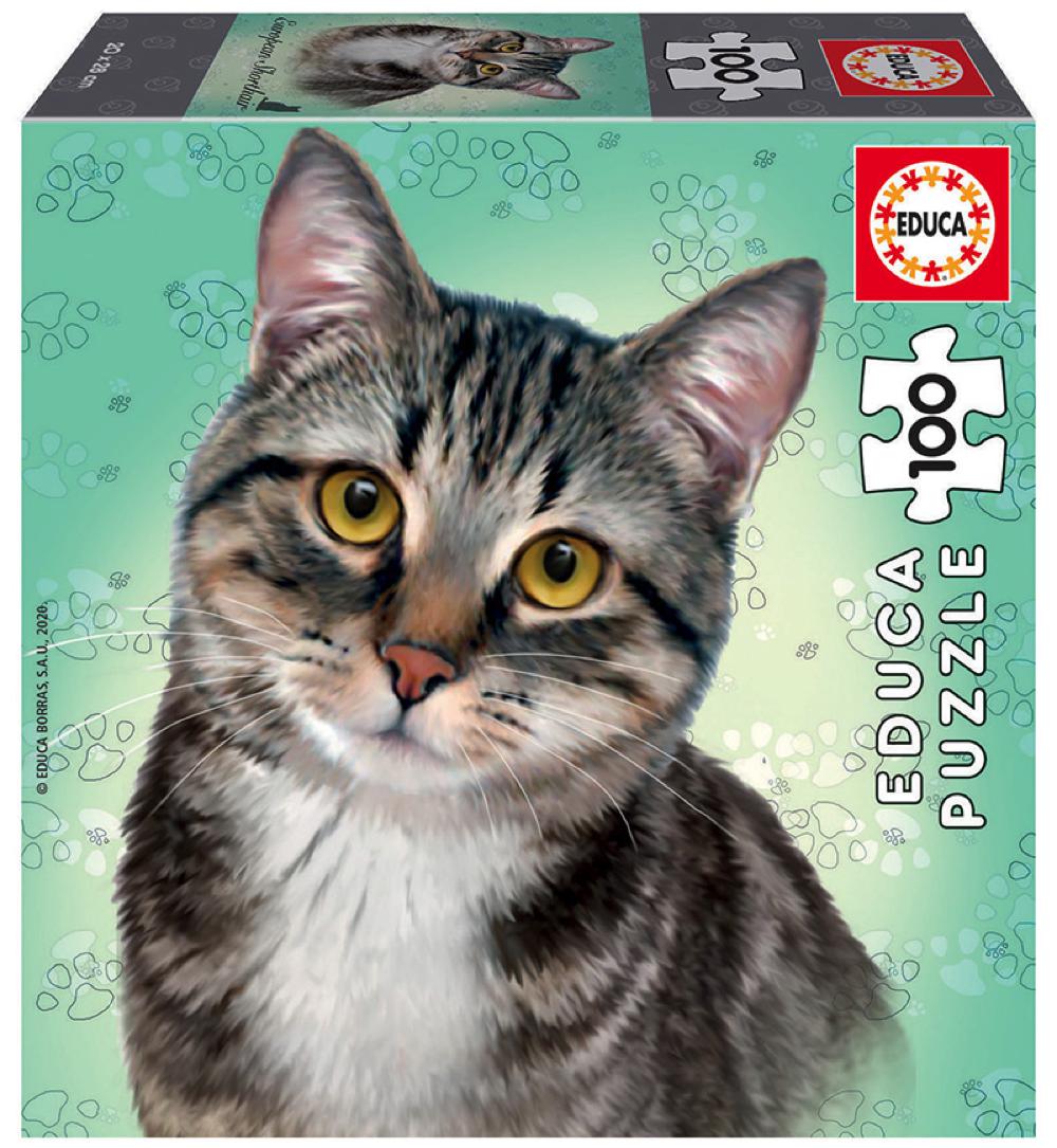 Пъзел Educa от 100 части - Европейска късокосместа котка