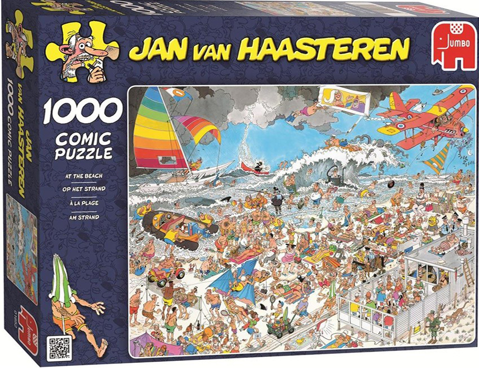 Пъзел Jumbo от 1000 части - На плажа, Ян ван Хаастерен